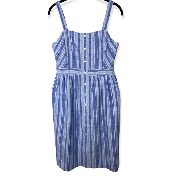 Draper James Blue White Striped Apron Dress Size: 6 - Picture 13 of 13